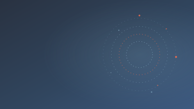 ESLA Loops branded hero graphic in navy and coral with a concentric loop motif.