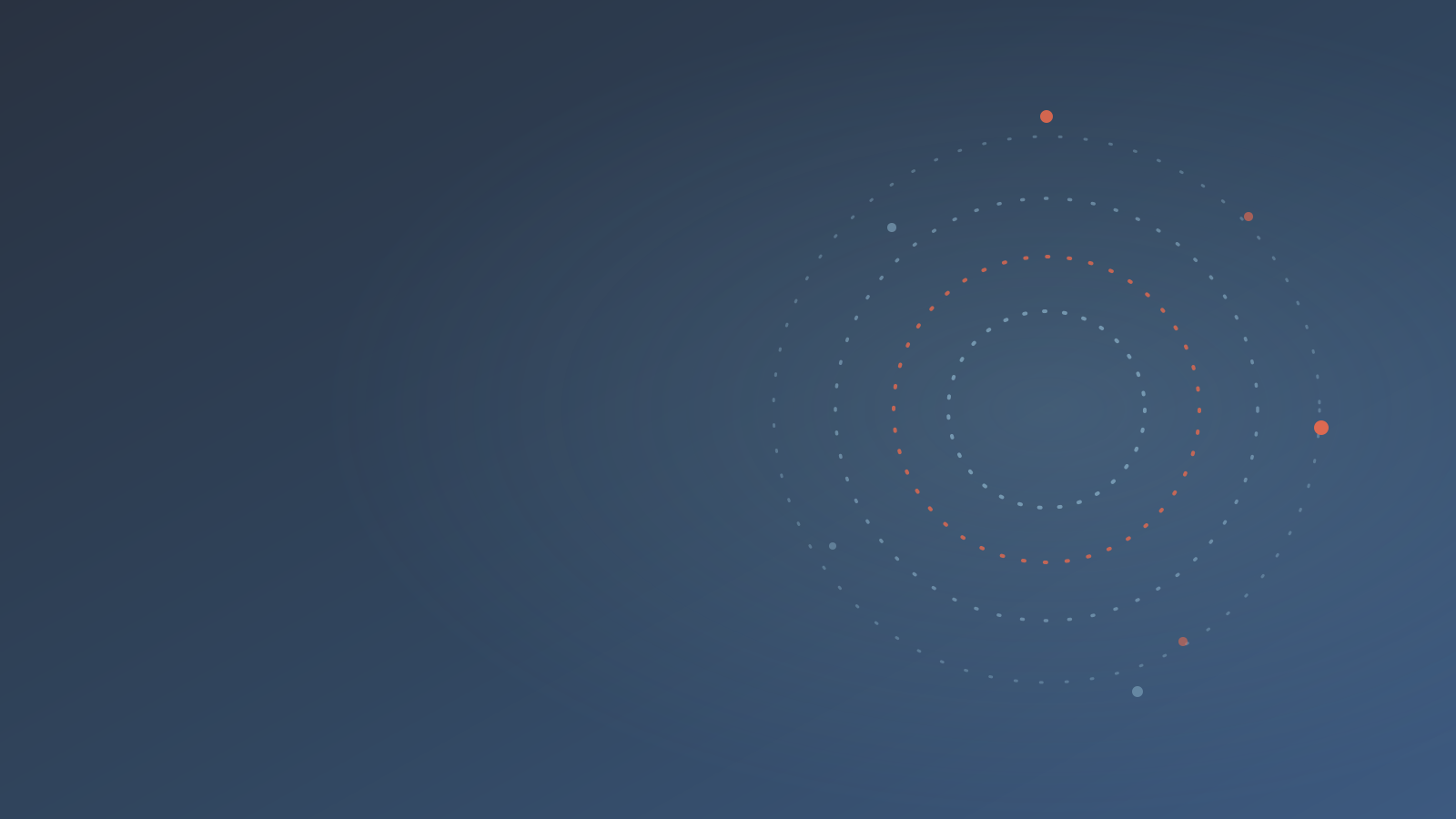 ESLA Loops branded hero graphic in navy and coral with a concentric loop motif.
